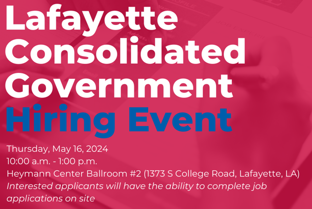 Image for Lafayette Consolidated Government Hiring Event